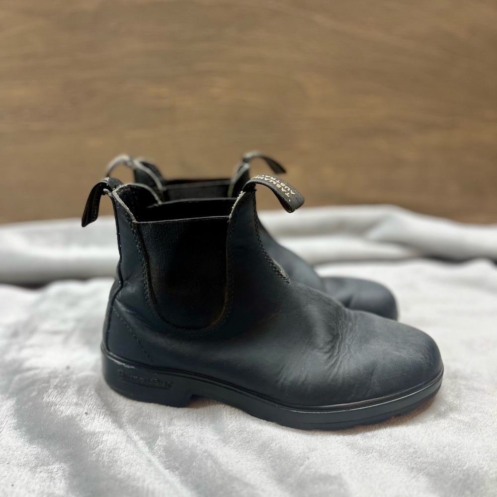 Black Leather Ankle Boots